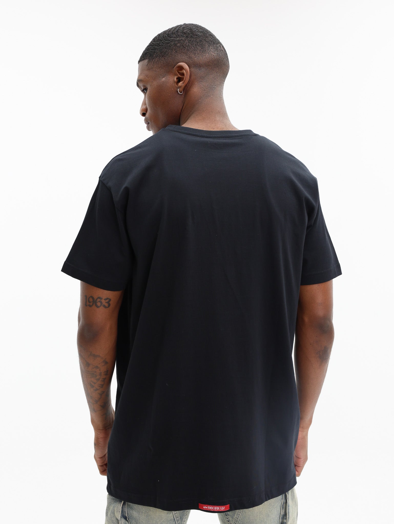 Alpha T-Shirt Block Rainbow Black